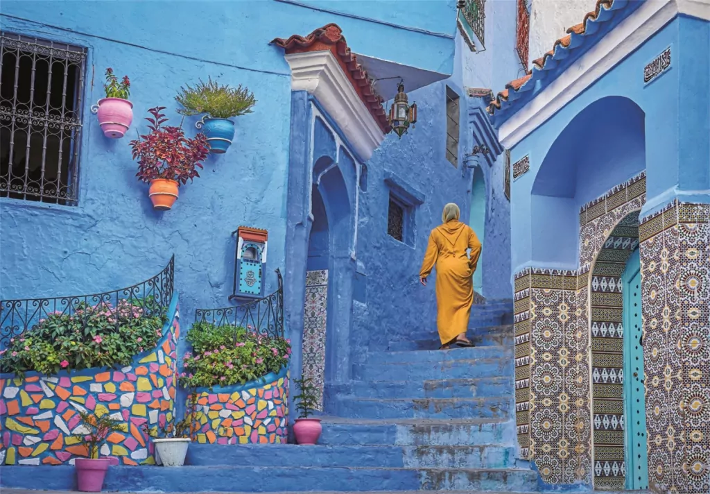 Puzzle 500 Blue Street of Chefchaouen - tantis.pl