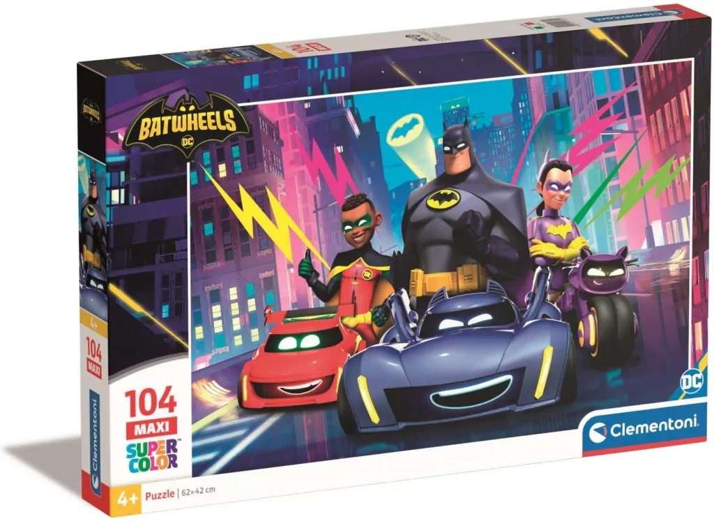 Puzzle 104 Maxi Super Kolor Batwheels - tantis.pl