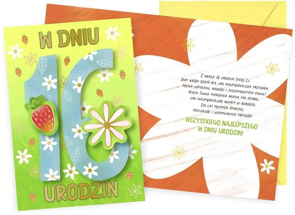 Karnet Urodziny 16 - tantis.pl