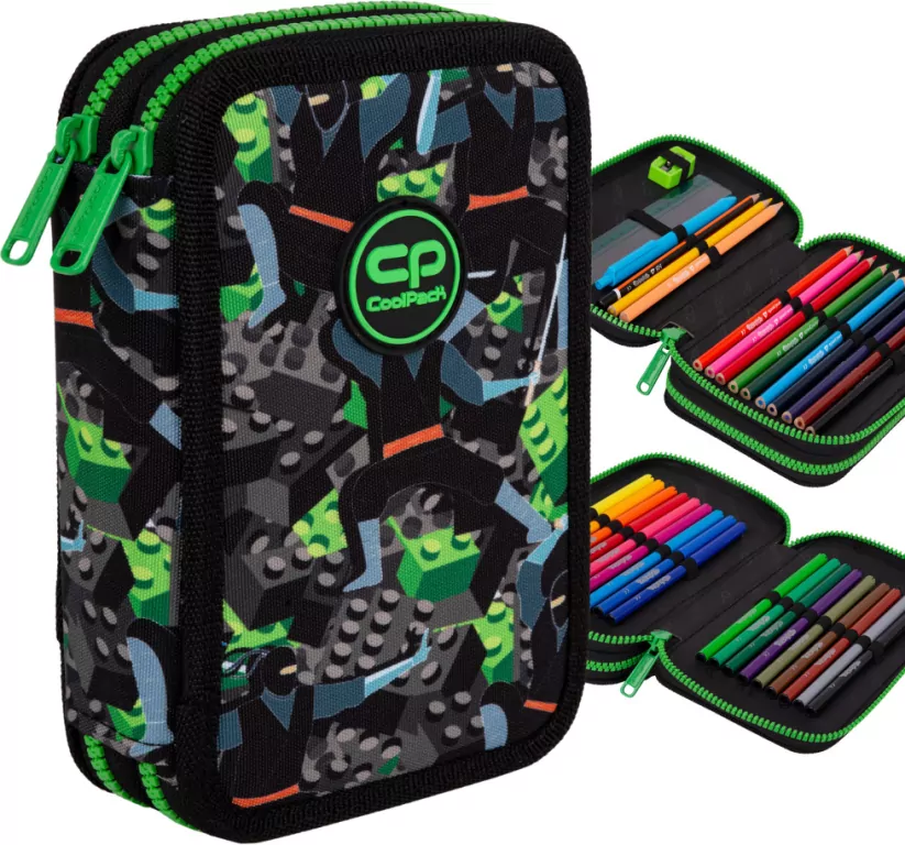 Piórnik 2-komorowy z wyposażeniem Coolpack Jumper 2 Kids From The Block - tantis.pl