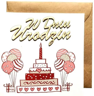 Karnet okolicznościowy. Urodziny. Naem
