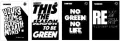 Zeszyt Green Typo White. A4/60K kratka. 5 sztuk - tantis.pl