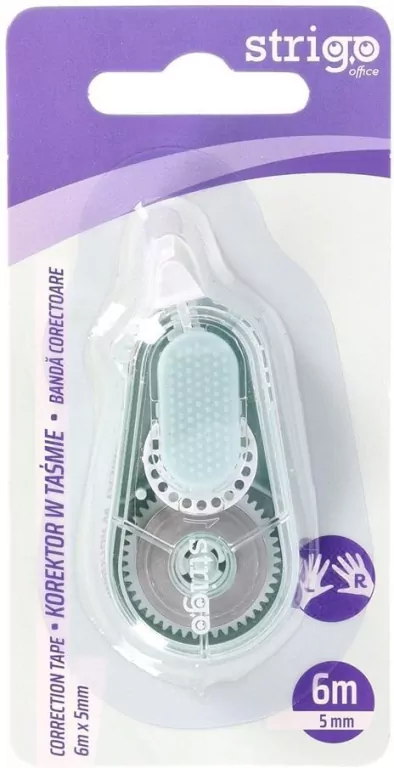 Korektor w taśmie 5mmx6m zielony STRIGO - tantis.pl