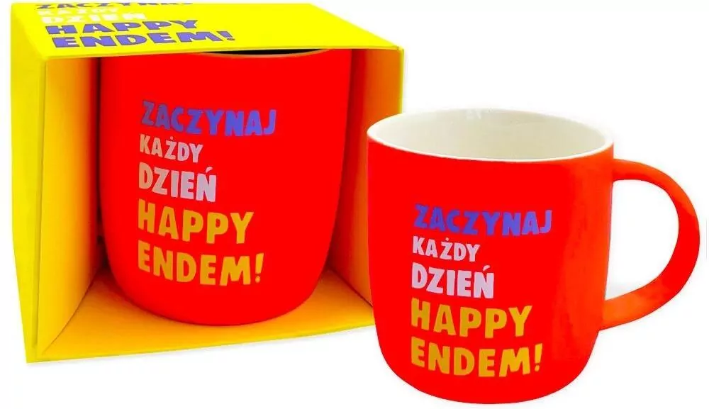 Kubek neonowy Happy end - tantis.pl