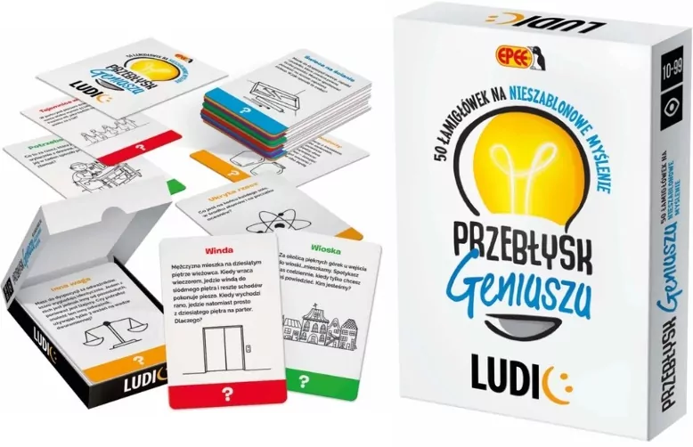 Przebłysk geniuszu. 150 łamigłówek na nieszablon.. - tantis.pl