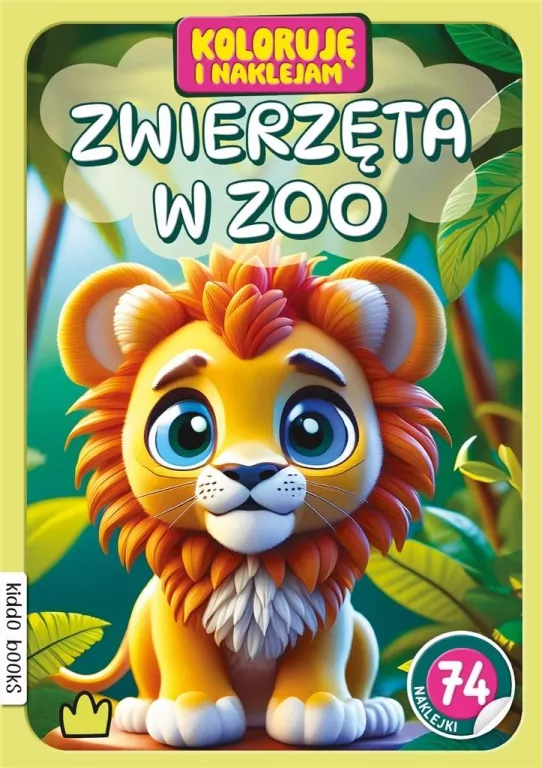 Koloruję i naklejam, Zwierzęta w zoo - tantis.pl