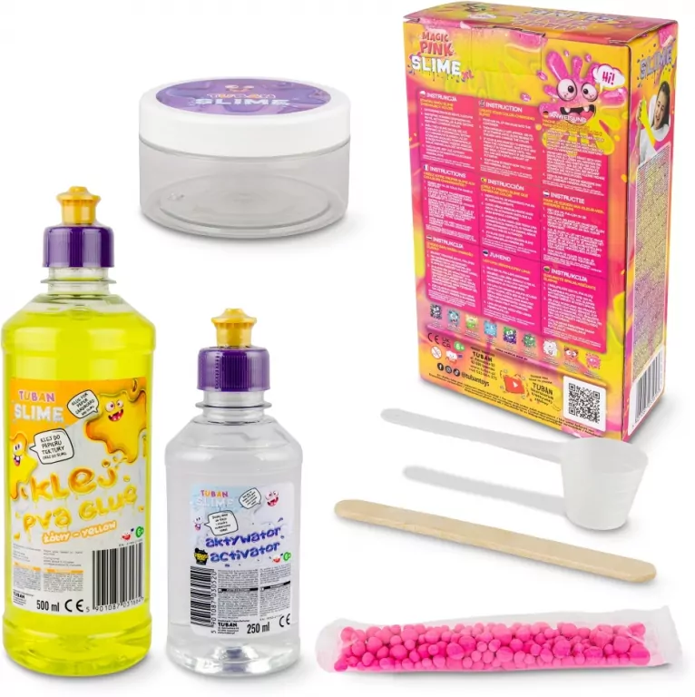 Zestaw DIY Slime - Magic Pink XL TUBAN - tantis.pl