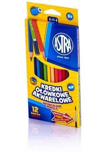 Kredki ołówkowe akwarelowe 12 kolorów - tantis.pl