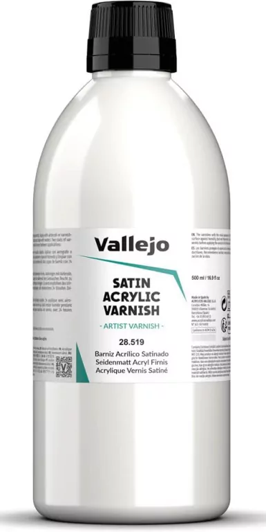 Vallejo: 28.519 - Satin Acrylic Varnish (500 ml) - tantis.pl