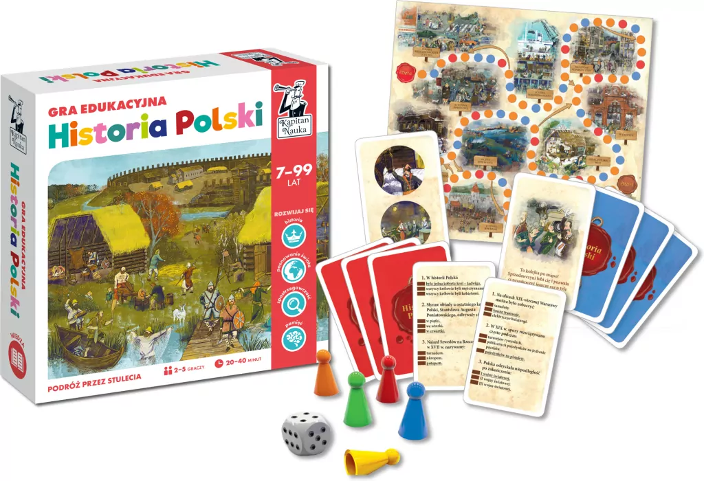 Historia Polski. Gra edukacyjna. Kapitan Nauka - tantis.pl