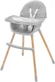 Krzesełko do karmienia Freja wooden dark grey - tantis.pl