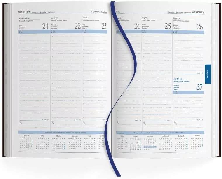 Kalendarz tygodniowy 2026/ A4 - tantis.pl