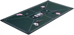 Mata do pokera zielona 118x59cm