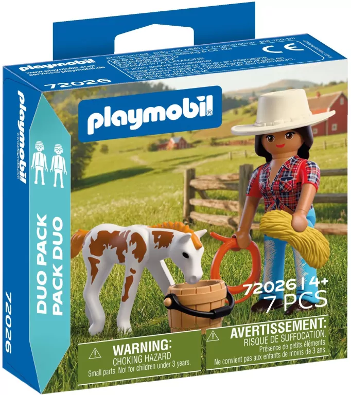 Playmobil Duo Pack Kowbojka ze źrebakiem 72026 - tantis.pl