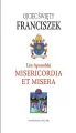 List Apostolski. Misericordia et Misera - tantis.pl