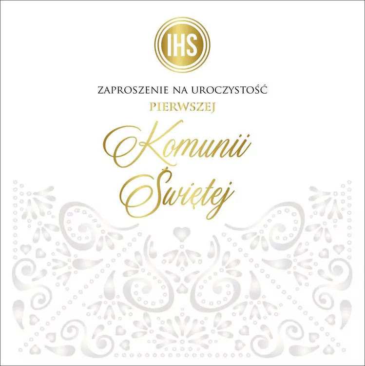 Zaproszenie komunia - tantis.pl