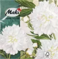 SERWETKA PAP 3W 330X330 PEONIE BIA PM OP - tantis.pl