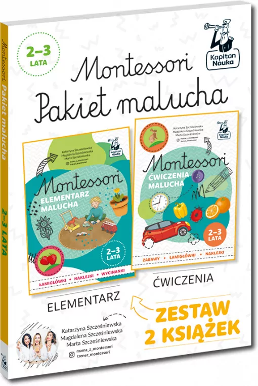 Kapitan Nauka. Montessori. PAKIET malucha 2-3 lata - tantis.pl