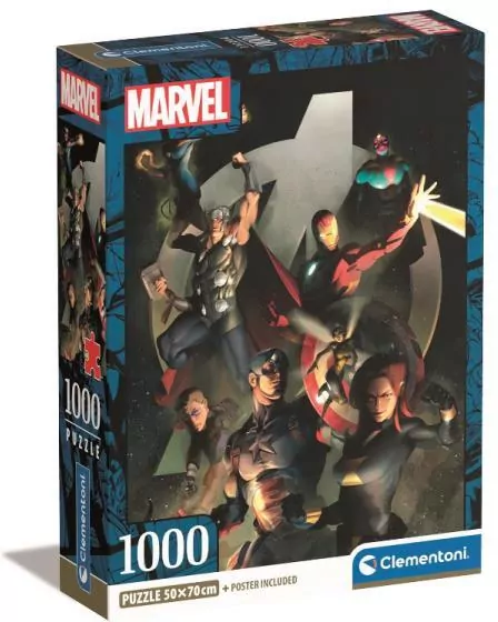 Puzzle 1000 Compact Marvel The Avengers - tantis.pl