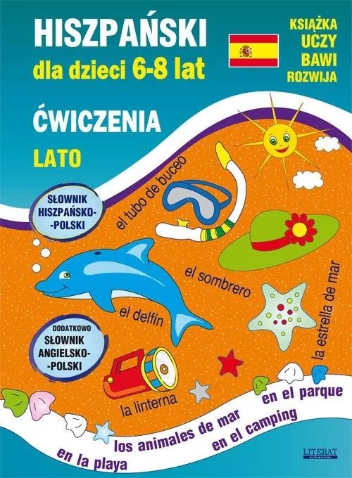 Hiszpański dla dzieci 6-8 lat. Lato - tantis.pl