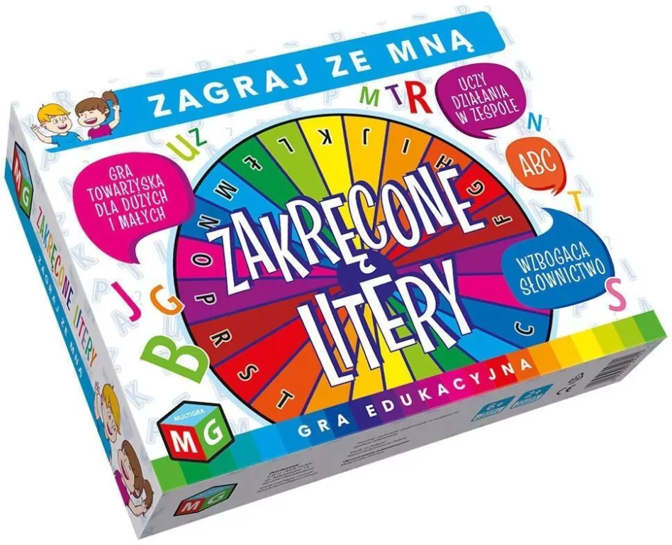 Multigra. Zakręcone litery. Gra edukacyjna - tantis.pl