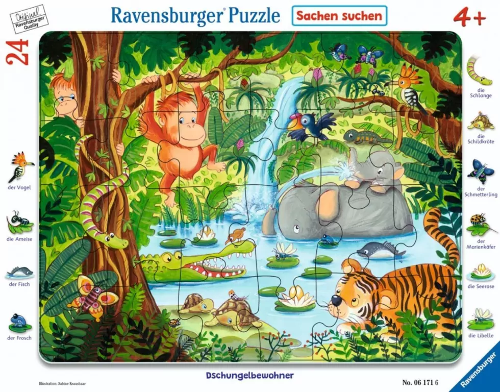 Puzzle 24 elementy - W dżungli - tantis.pl