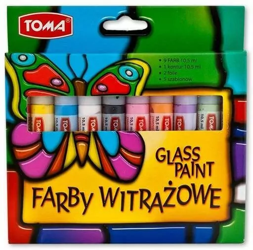 Farby witrażowe 10 kolorów - tantis.pl