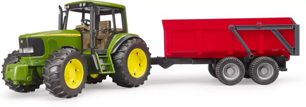 Traktor John Deere 6920 z wywrotką czerwoną - tantis.pl