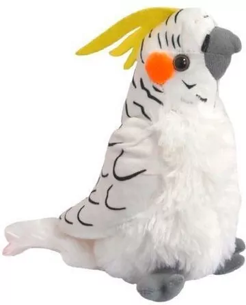 Papuga nimfa biała 17cm - tantis.pl
