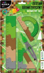 Zestaw geometryczny puzzle 20cm 4el KIDEA