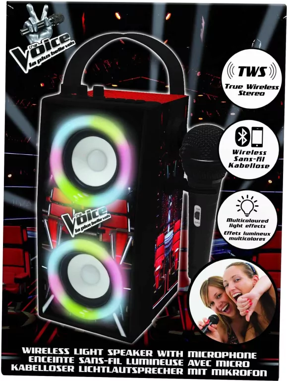 Głośnik z mikrofonem The Voice Lexibook BTP180TVZ - tantis.pl