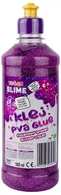 Klej brokatowy. Fioletowy 500ml - tantis.pl