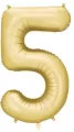Balon foliowy cyfra 5 86cm złoty - tantis.pl