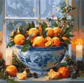 Malowanie po numerach - Cytrusy w wazonie 40x40cm - tantis.pl