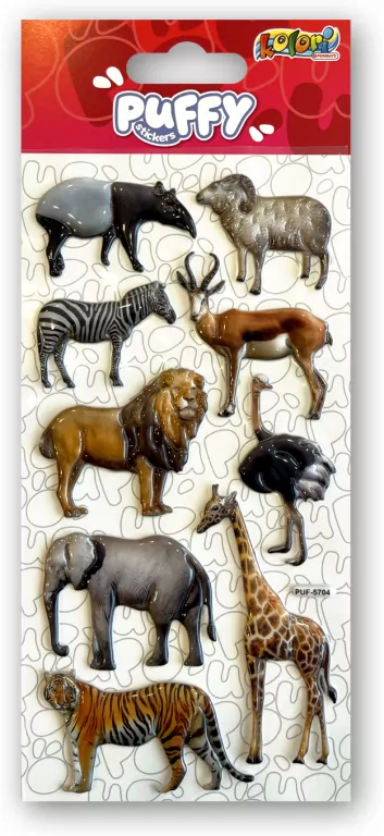 Naklejki puffy Wild Animals PENMATE - tantis.pl