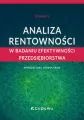 Analiza rentowności w badaniu efektywności.. w.2 - tantis.pl