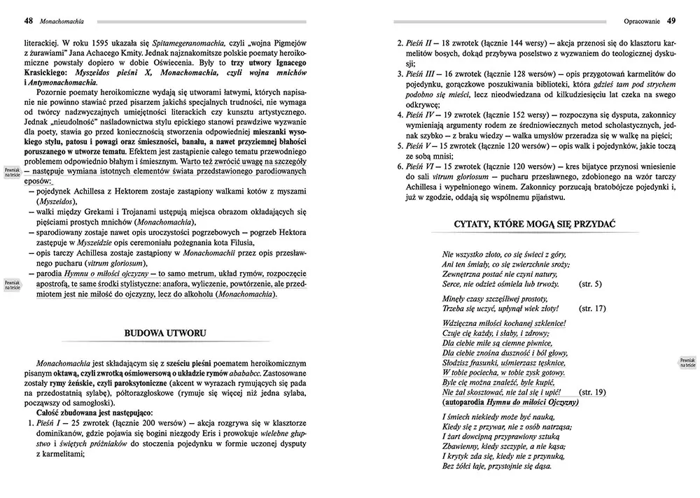 Monachomachia z opracowaniem - tantis.pl