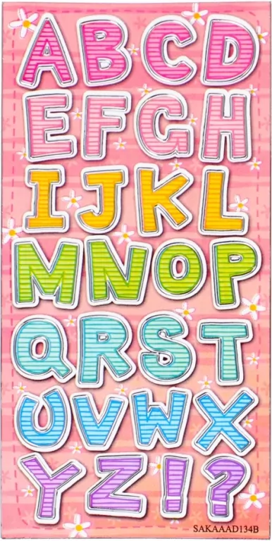 Naklejki literki, 66x180 cm - tantis.pl