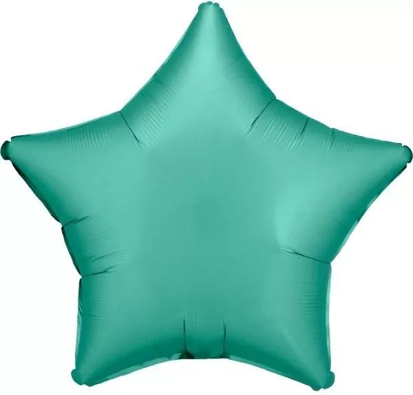 Balon foliowy Lustre Jade Green gwiazda 48cm - tantis.pl