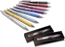 Eleganckie pióro kulkowe EnerGel 0,7 mm BL2007 czarny w etui