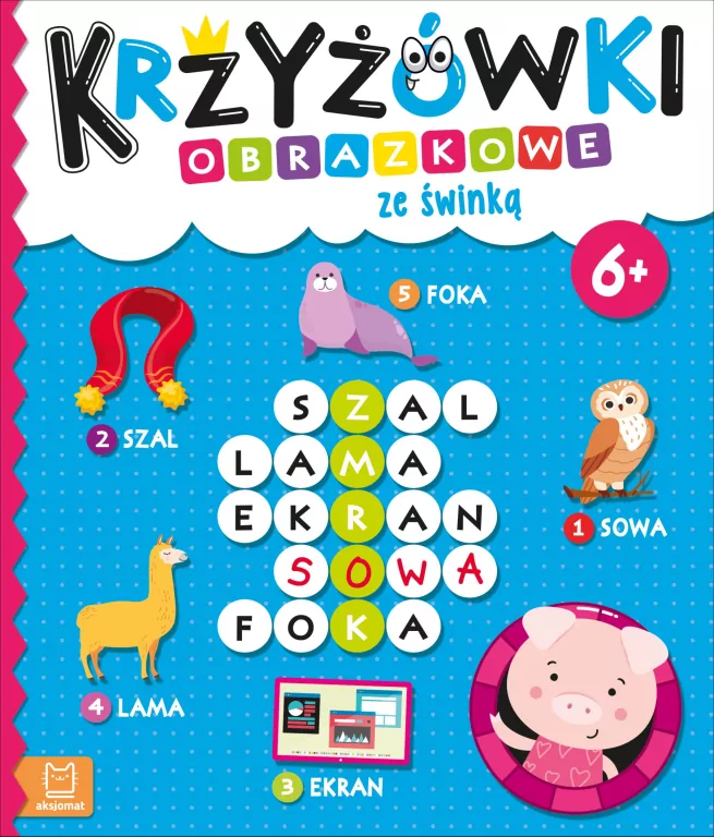 Krzyżówki obrazkowe ze świnką - tantis.pl