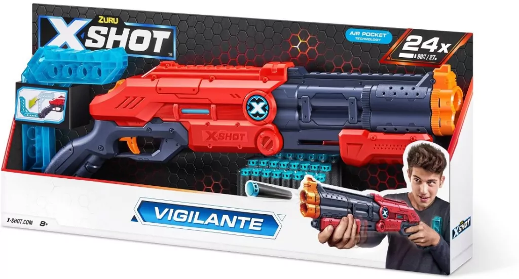 X-SHOT Excel Vigilante. Wyrzutnia 24 strzałki - tantis.pl