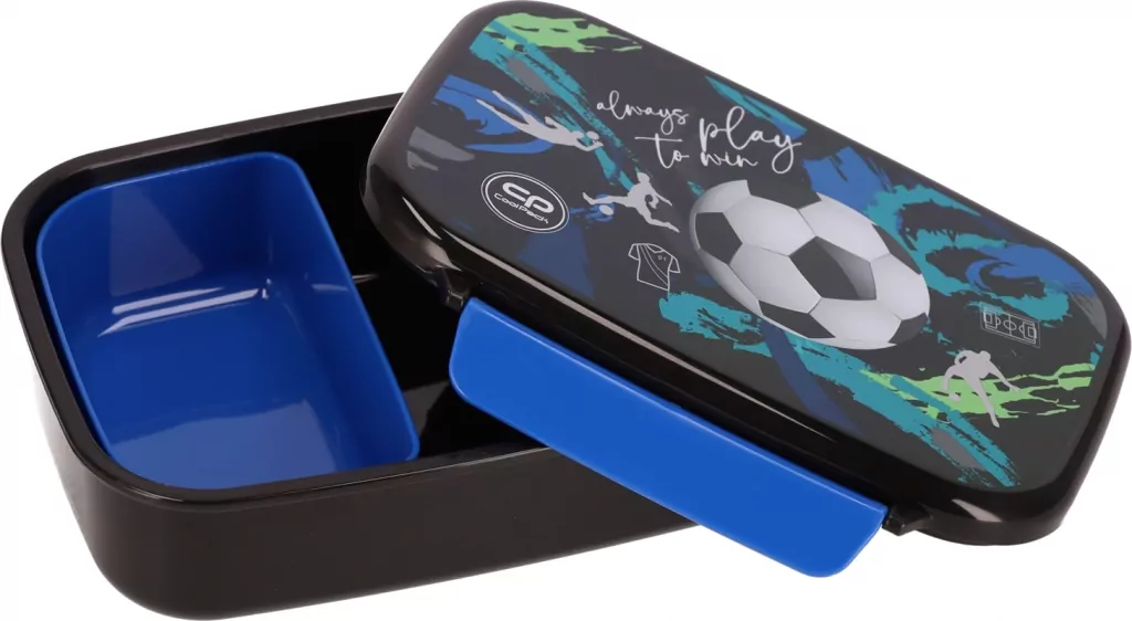 Coolpack, Śniadaniówka z przegródką Foodyx - Football Navy (Z18967) - tantis.pl