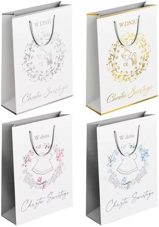 Torba prezentowa M Chrzest MIX - tantis.pl