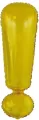 Balon foliowy znak ! złoty 28x86cm - tantis.pl