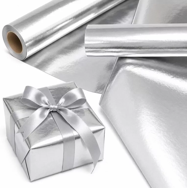 Papier metalik Srebrne Lustro X-Strong 35cmx20m - tantis.pl