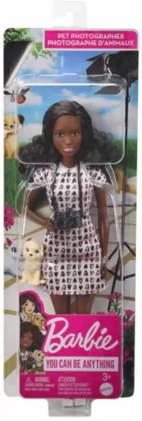 Lalka Barbie Kariera Fotografka zwierząt domowych - tantis.pl