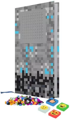 Zeszyt PIXIE CREW. A5 w linię. Kratka z szarym panelem. 1 sztuka