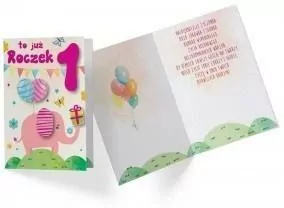 Karnet DK-719 Urodziny Roczek - tantis.pl