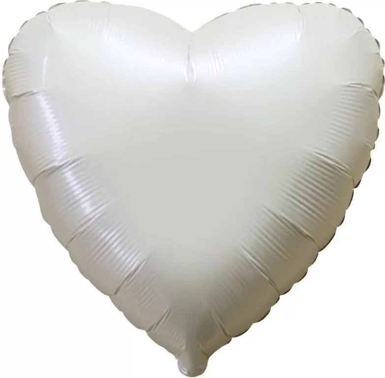 Balon foliowy Serce satynowe kremowe 45cm - tantis.pl